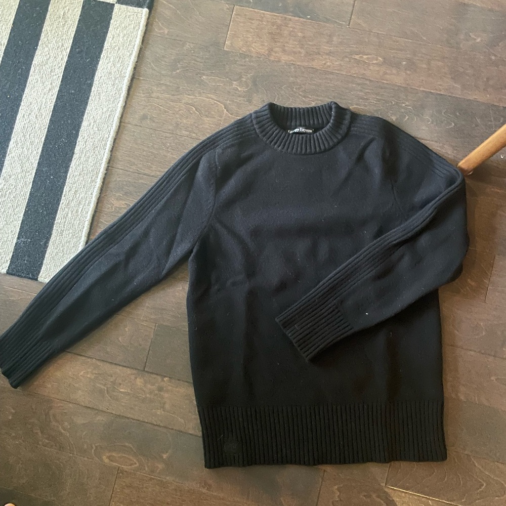 Fax Copy Express black wool sweater
